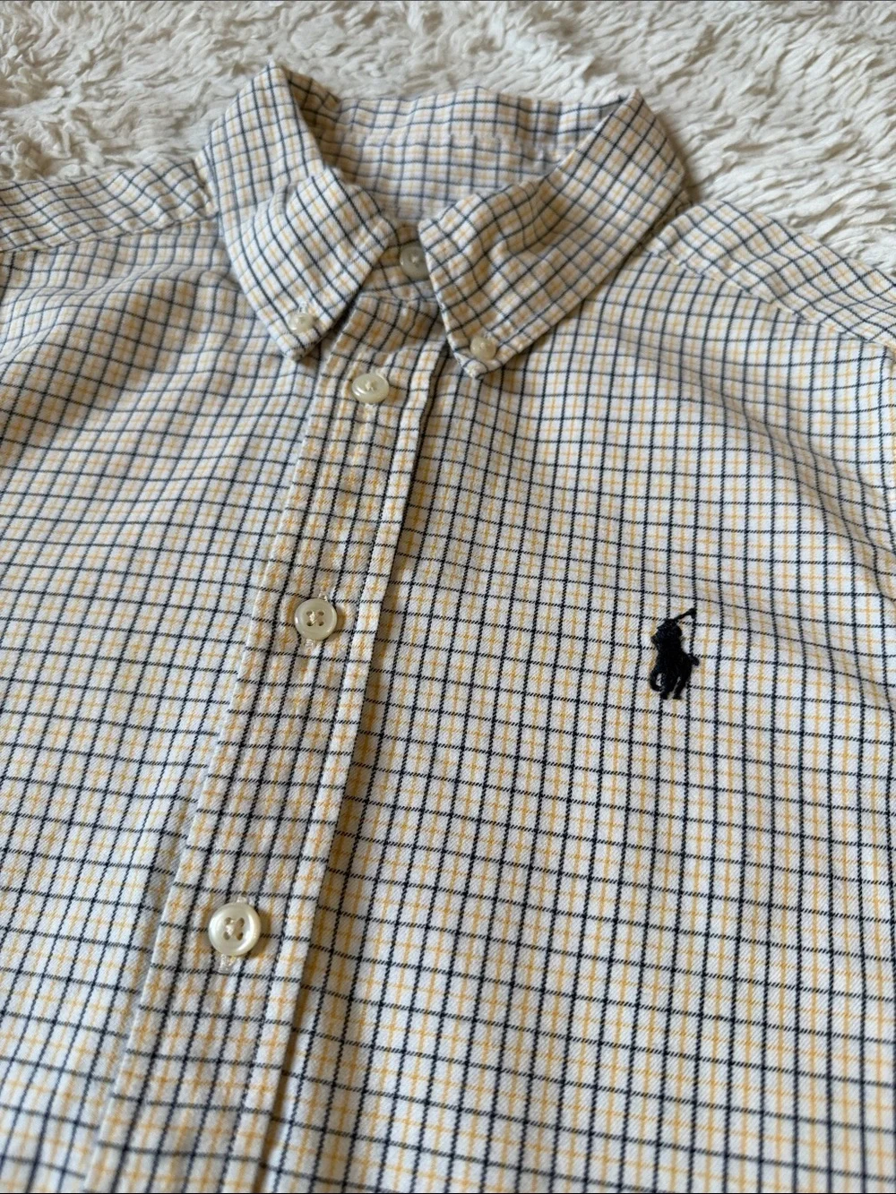 Ralph Lauren Button-Down Plaid Shirt for boy size 10-12